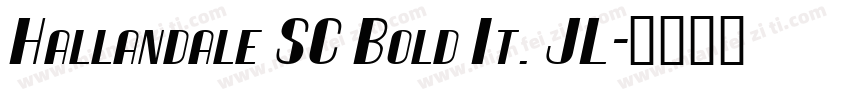 Hallandale SC Bold It. JL字体转换